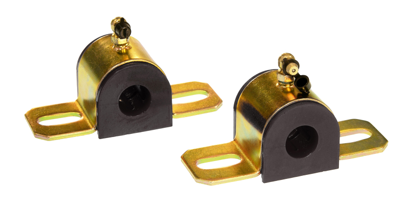 Prothane Universal 90 Deg Greasable Sway Bar Bushings - 3/4in - Type B Bracket - Black - 19-1205-BL