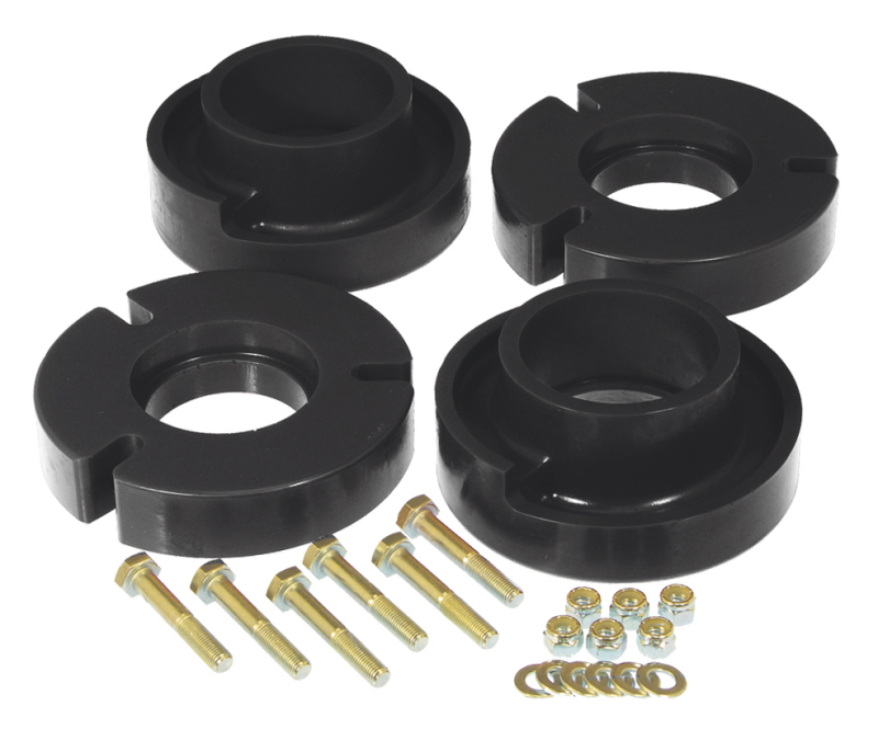 Prothane 04+ Ford F150 Front Coil Spring 2.5in Lift Spacer - Black - 6-1710-BL