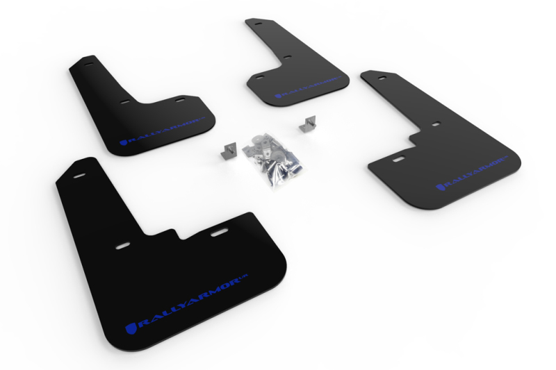 Rally Armor 20-25 Subaru Legacy Black UR Mud Flap w/Blue Logo - MF64-UR-BLK/BL