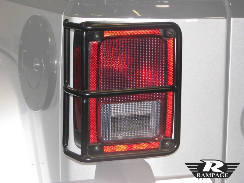 Rampage 2007-2018 Jeep Wrangler(JK) Taillight Guards - Black - 88660