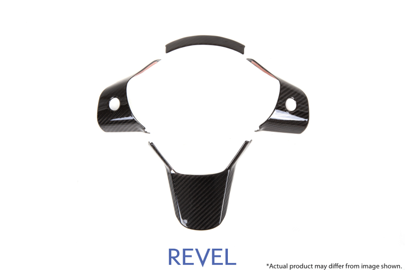 Revel GT Dry Carbon Steering Wheel Insert Covers Tesla Model 3 - 3 Piece - 1TR4GT1AX01