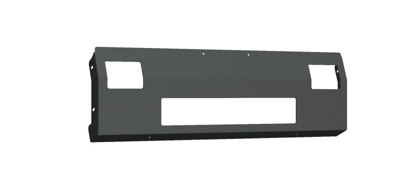 Road Armor 99-07 Ford F-250/F-350 Vaquero Front Non-Winch Plate - Tex Blk - 6992V-NWP