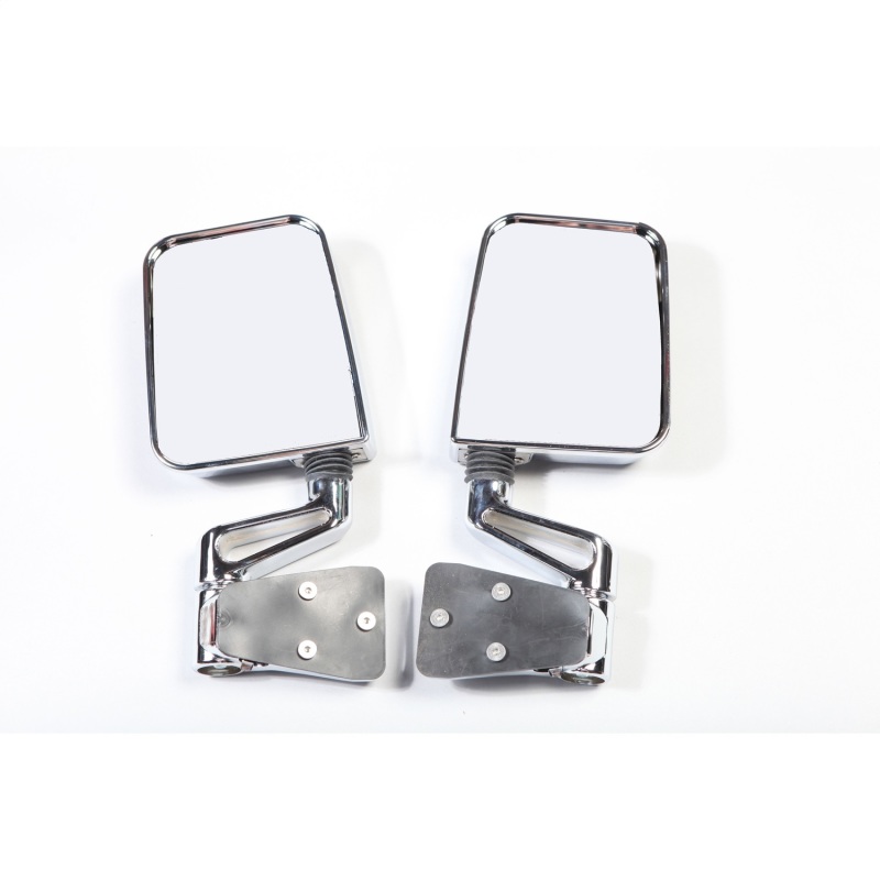 Rugged Ridge 87-02 Jeep Wrangler YJ/TJ Chrome Dual Focus Door Mirror Kit - 11018.01