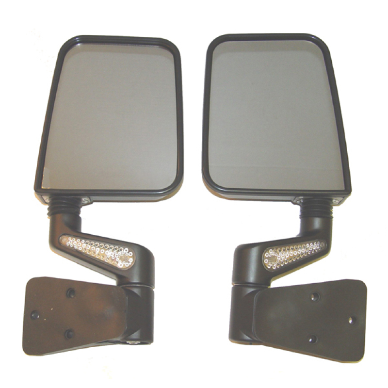 Rugged Ridge 87-02 Jeep Wrangler YJ/TJ Black Heated Door Mirror Kit w/ LED Signals - 11015.20