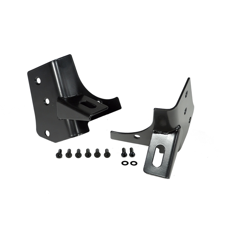 Rugged Ridge 97-06 Jeep Wrangler TJ Windshield Hinge Light Brackets Black - 11027.02