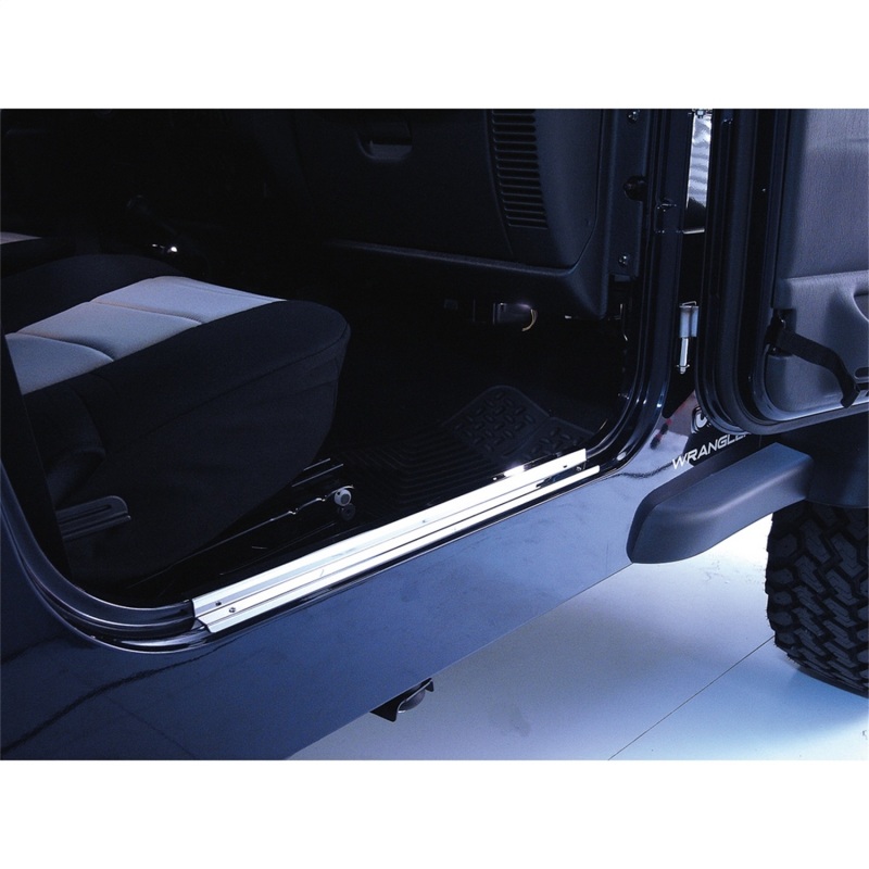 Rugged Ridge 97-06 Jeep Wrangler TJ Stainless Steel Door Entry Guards - 11119.03