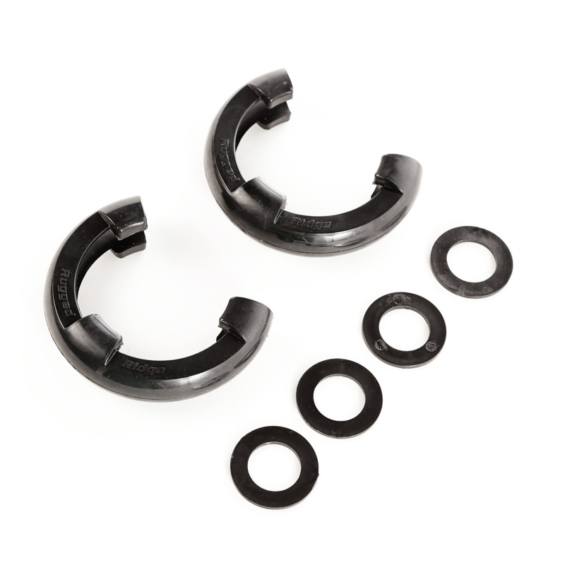 Rugged Ridge Black 3/4in D-Ring Isolator Kit - 11235.30