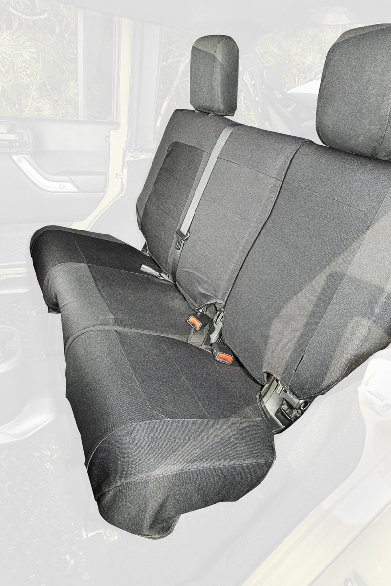 Rugged Ridge E-Ballistic Seat Cover Rear Black 07-10 JK 4Dr - 13266.02