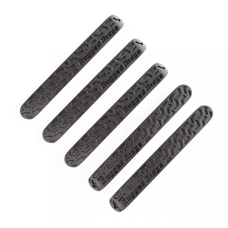 Rugged Ridge Elite Dr Hndle Inserts Black Tread 4Dr 07-18 Jeep Wrangler JK - 13311.49