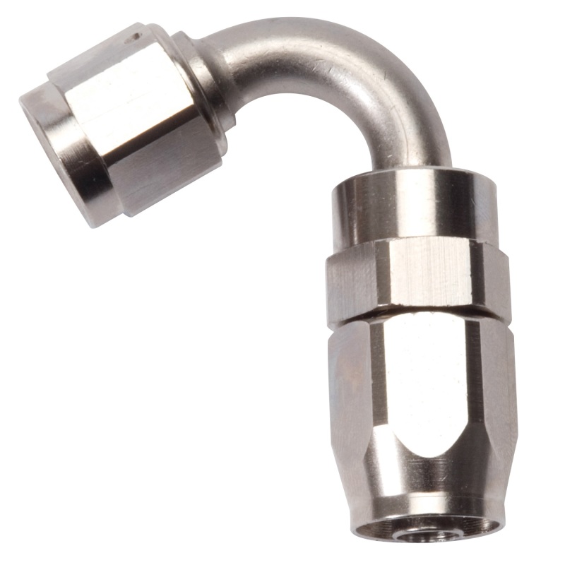 Russell Performance -6 AN Endura 120 Degree Full Flow Swivel Hose End (With 9/16in Radius) - 613401