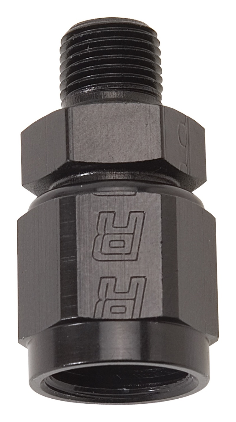 Russell Performance -4 AN Straight Female to 1/8in Male NPT Fitting (Black) - 614202