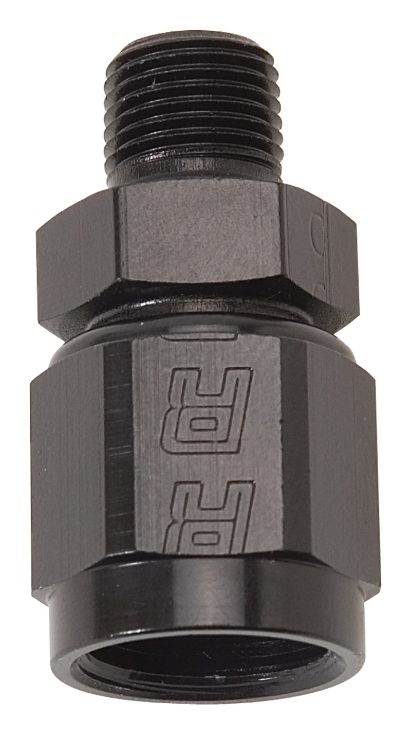 Russell Performance -6 AN Straight Female to 1/8in Male NPT Fitting (Black) - 614215