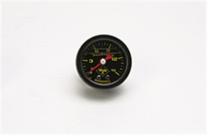 Russell Performance 15 psi fuel pressure gauge black face and case (Liquid-filled) - 650310