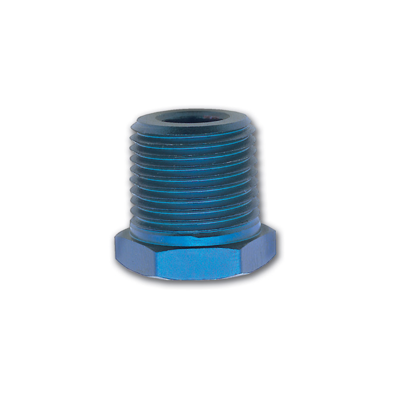 Russell Performance 3/8in Male to 1/8in Female Pipe Bushing Reducer (Blue) - 661570