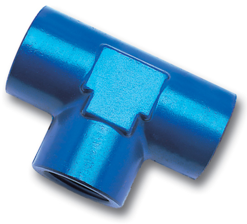 Russell Performance 1/8in Female Pipe Tee Fitting (Blue) - 661710