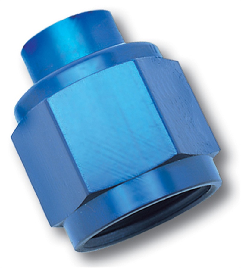 Russell Performance -4 AN Flare Cap (Blue) - 661950