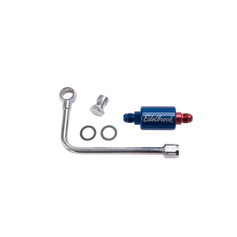 Russell Performance Chrome Steel Fuel Line & Filter Kit for Performer Series Carbs - 8134