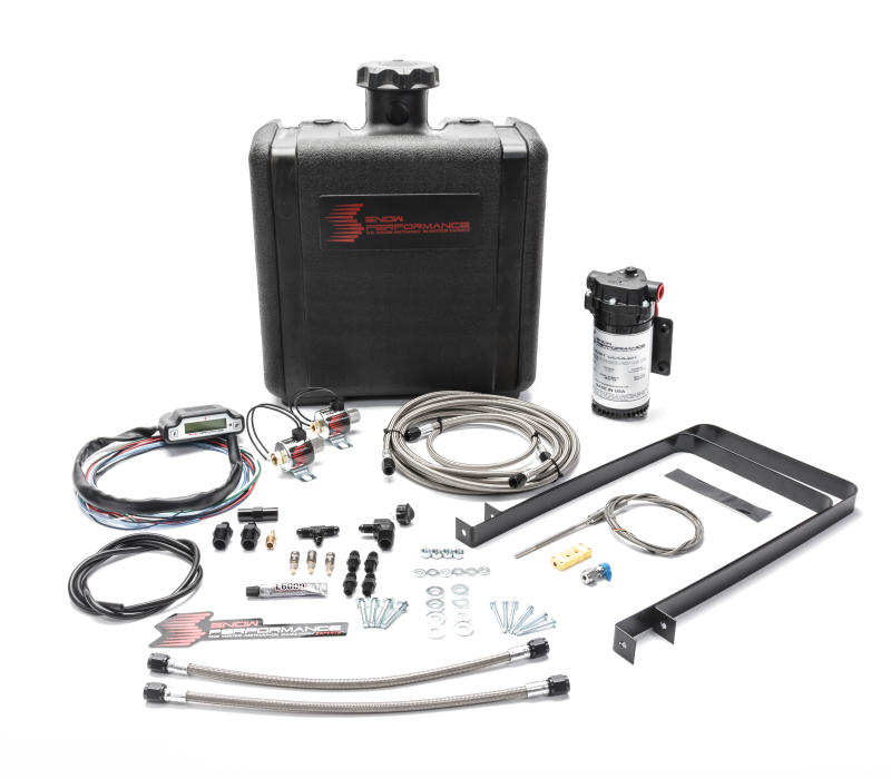 Snow Performance Chevy/GMC Stg 3 Boost Cooler Water Injection Kit (SS Braided Line 4AN Fittings) - SNO-530-BRD