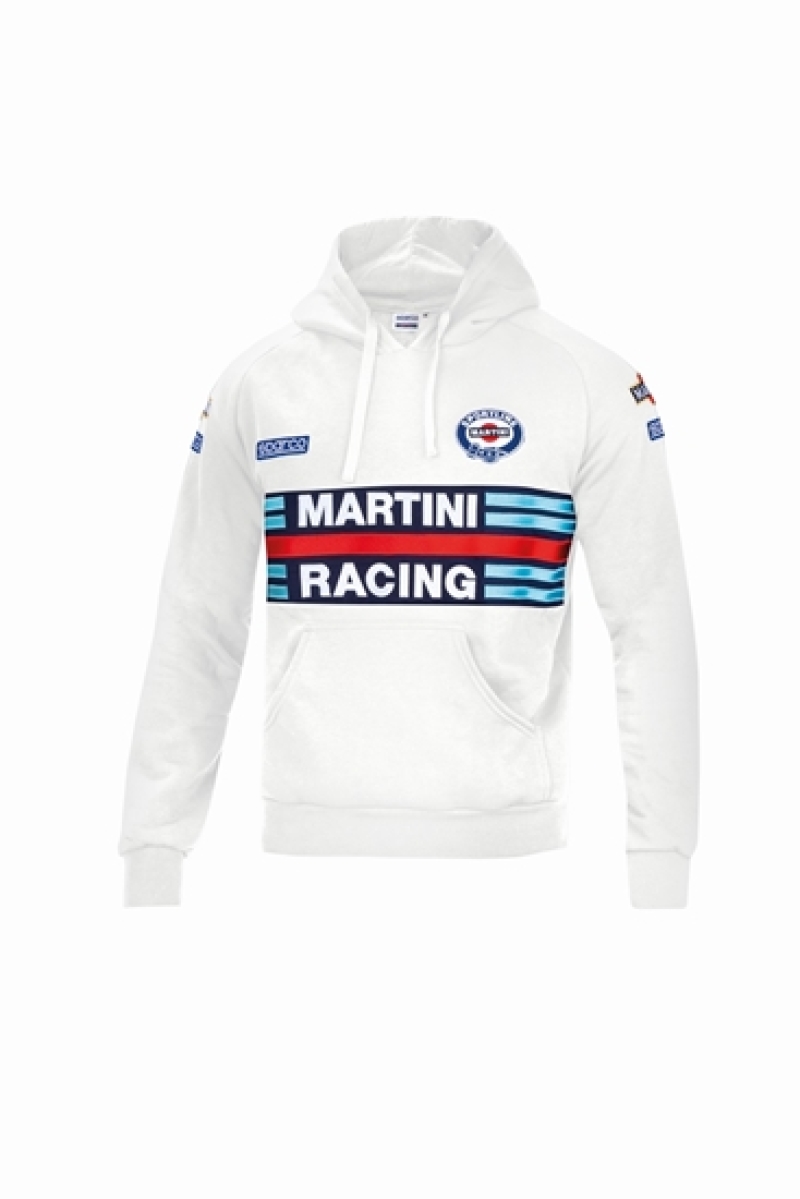 Sparco Hoodie Martini-Racing XL White - 01279MRBI4XL