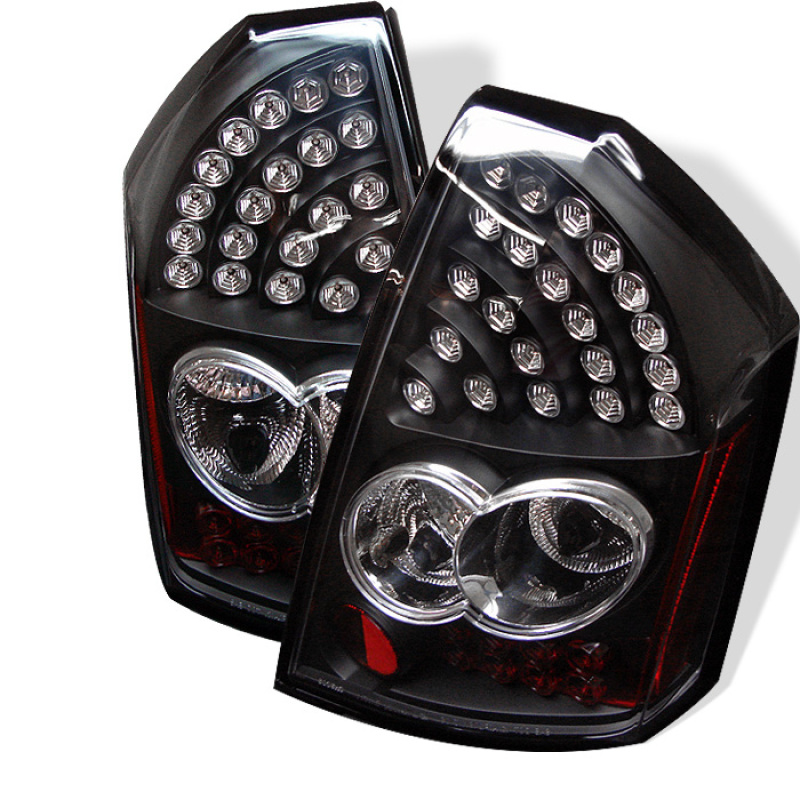 Spyder Chrysler 300C 05-07 LED Tail Lights Black ALT-YD-C305-LED-BK - 5000934
