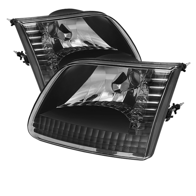 Xtune Ford F150 97-03 / Expedition 97-02 Crystal Headlights Black HD-JH-FF15097-BK - 5070340