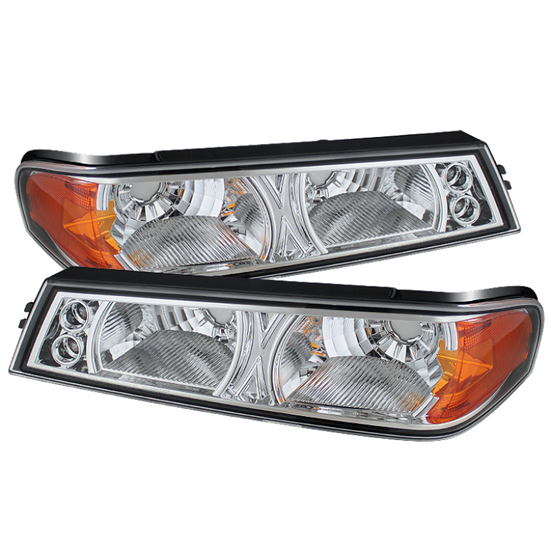 Xtune Chevy Colorado 04-12 / GMC Canyon 04-12 Bumper Lights Chrome CBL-YD-CCO04-C - 5074317