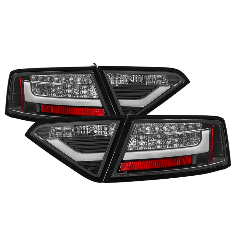 Spyder Audi A5 08-12 LED Tail Lights Black ALT-YD-AA508-LED-BK - 5082275