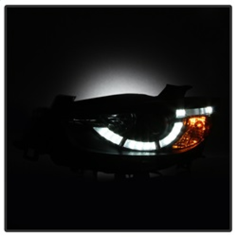 Spyder Mazda CX-5 13-15 Projector Headlights - DRL LED - Black PRO-YD-MCX513-DRL-BK - 5083319