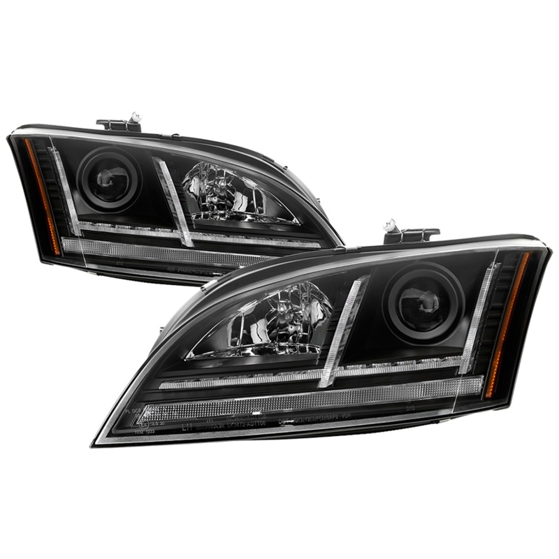 Spyder 08-15 Audi TT HID Xenon Projector Headlights w/Seq Turn Signal - Blk (PRO-YD-ATT08-HID-BK) - 5085542