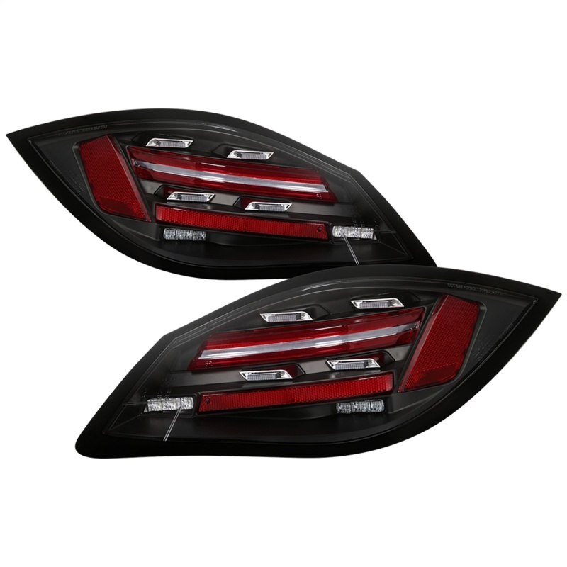 Spyder Porsche 987 Cayman 06-08 / Boxster 09-12 LED Tail Lights - Sequential Signal - Black - 5086839