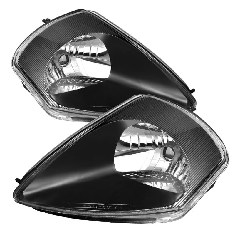 Xtune Mitsubishi Eclipse 00-05 Crystal Headlights Black HD-JH-ME00-BK - 9023965