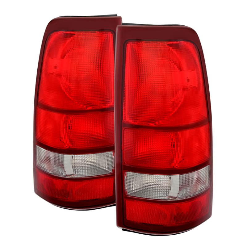 Xtune Chevy Silverado 99-02 / GMC Sierra 99-06 OE Style Tail Lights Red Clear ALT-JH-CS99-OE-RC - 9027185