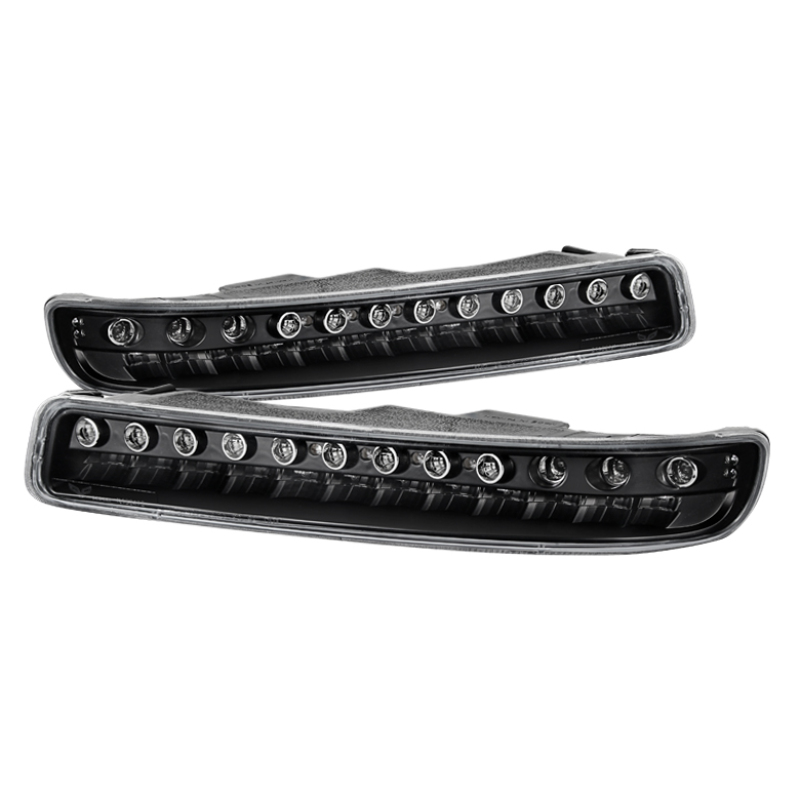 Xtune GMC Sierra 99-06 Full LED Bumper Lights Black CBL-JH-GS99-LED-BK - 9027147