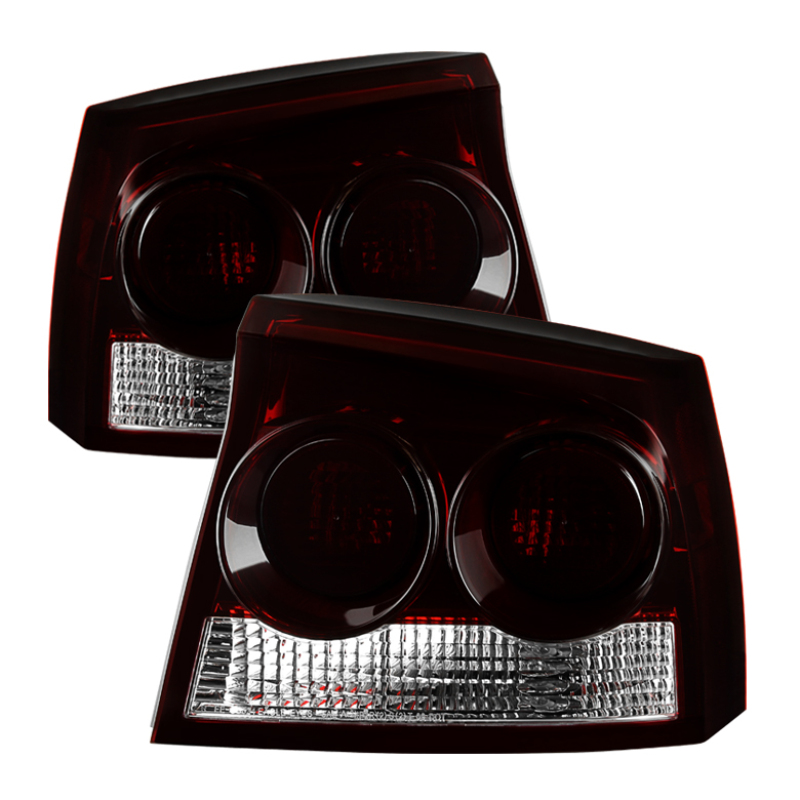 Xtune Dodge Charger 2009-2010 OEM Style Tail Lights Red Smoked ALT-JH-DC09-OE-RSM - 9033544