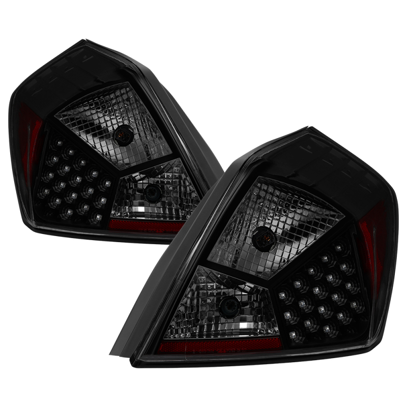 xTune Nissan Altima 07-12 Sedan LED Tail Lights - Black Smoked ALT-JH-NA07-4D-LED-BSM - 9039508