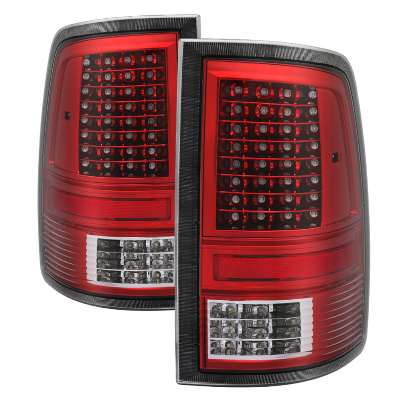 xTune Dodge Ram 1500 09-14 Incandescent Model Only LED Tail Lights - Red Clear ALT-JH-DR09-LED-CS-RC - 9037498