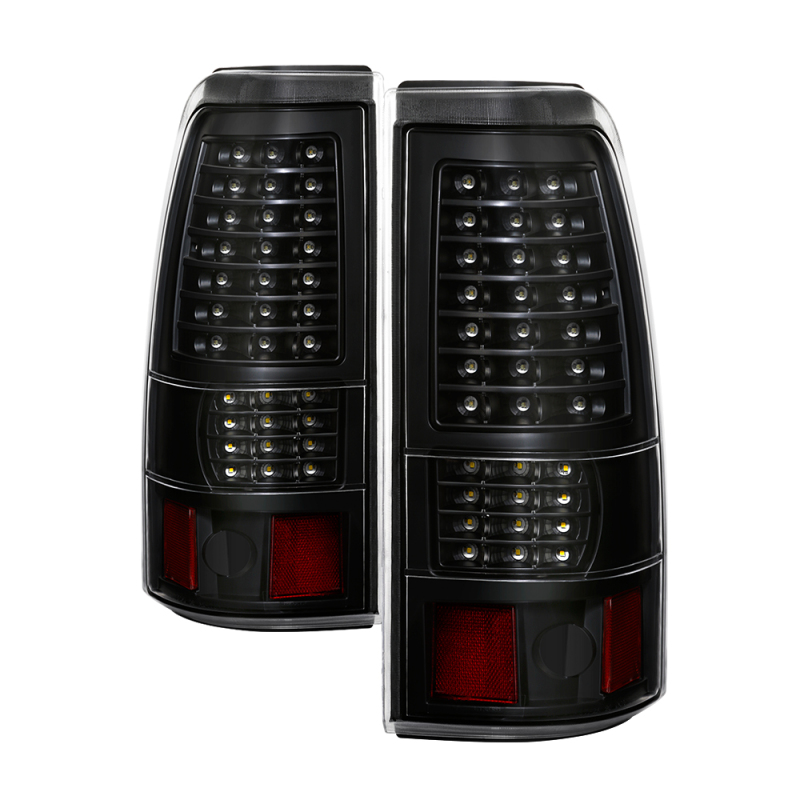 xTune 03-06 Chevrolet Silverado 1500 LED Tail Lights - Black (ALT-JH-CSIL03-LED-BK) - 9037634