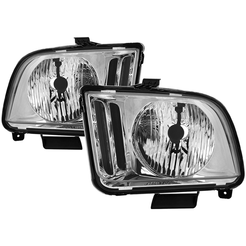 xTune Ford Mustang 05-09 Halogen OEM Style Headlight (Non HID) OEM Chrome HD-JH-FM05-C - 9040153