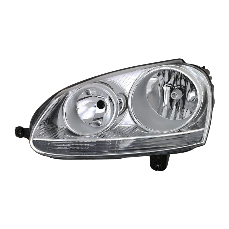 xTune Volkswagen Golf 06-09 Driver Side Headlight - OEM Left Black HD-JH-TCOL14-OE-R - 9039973