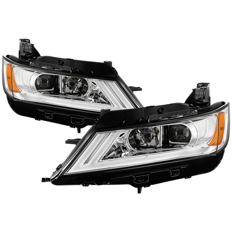 xTune 14-18 Chevy Impala (Excl Limited) DRL Halogen Proj Headlights - Chrm (PRO-JH-CIM15-LB-C) - 9042898