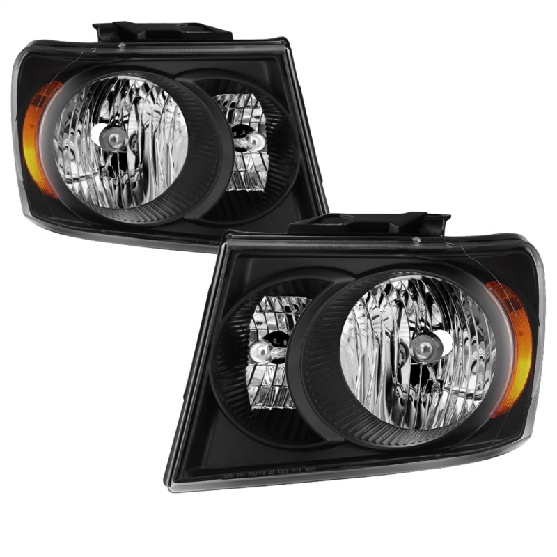 xTune 07-09 Dodge Durango OEM Style Headlights - Black (HD-JH-DDU07-AM-BK) - 9042577