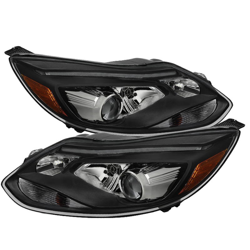 Xtune Ford FocUS 12-14 Projector Headlights OE Style Halogen Model Only Black PRO-JH-FF12-LED-BK - 9932687