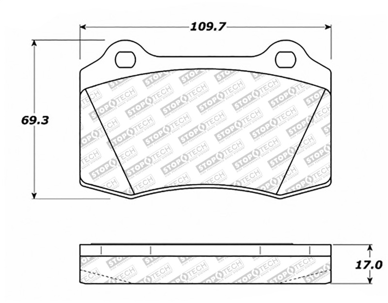 StopTech Street Select Brake Pads w/Hardware - Front/Rear - 305.05920