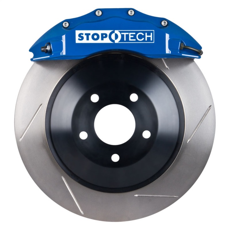 StopTech Chrysler 300C Front Touring 1-Piece BBK w/ Blue ST-60 Calipers Slotted Rotor - 82.243.6100.21