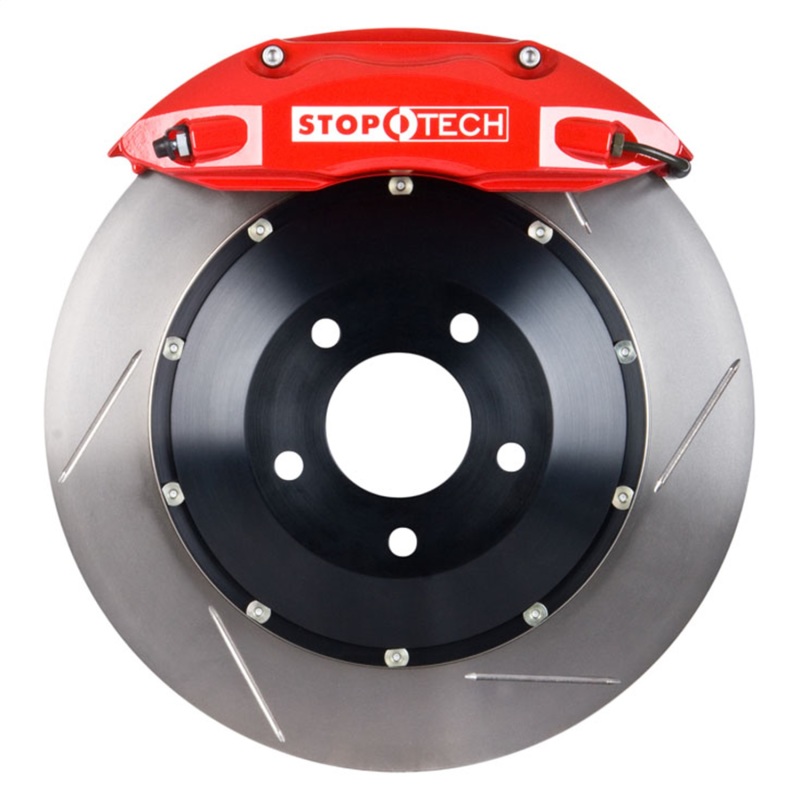StopTech BBK 95-99 BMW M3 (E36) / 98-02 MZ3 Coupe/Roadster Front 4 Piston 332x32 Red Slotted Rotors - 83.131.4600.71