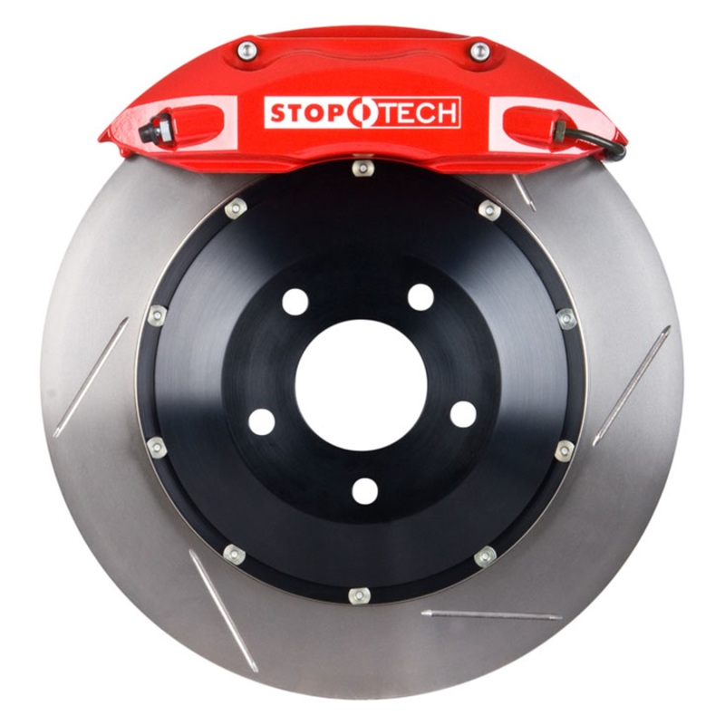 StopTech BBK 95-99 BMW M3 (E36) Rear 4 Piston 332x32 Red Slotted Rotors - 83.131.0046.71