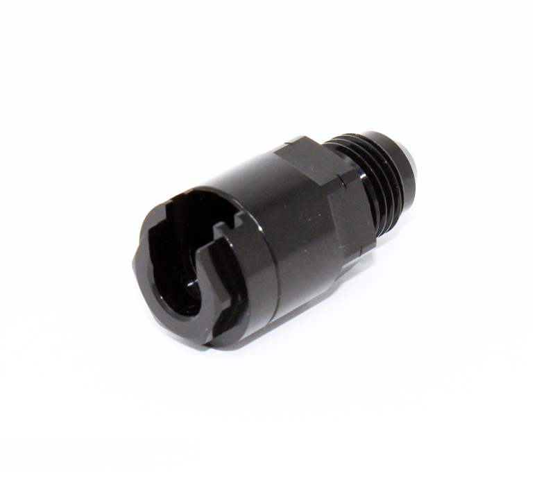Torque Solution Locking Quick Disconnect Adapter Fitting: 3/8in SAE to -8AN Male Flare - TS-FTG-004