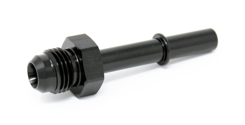 Torque Solution Push-On EFI Adapter Fitting: 3/8in SAE to -6AN Male Flare - TS-FTG-007
