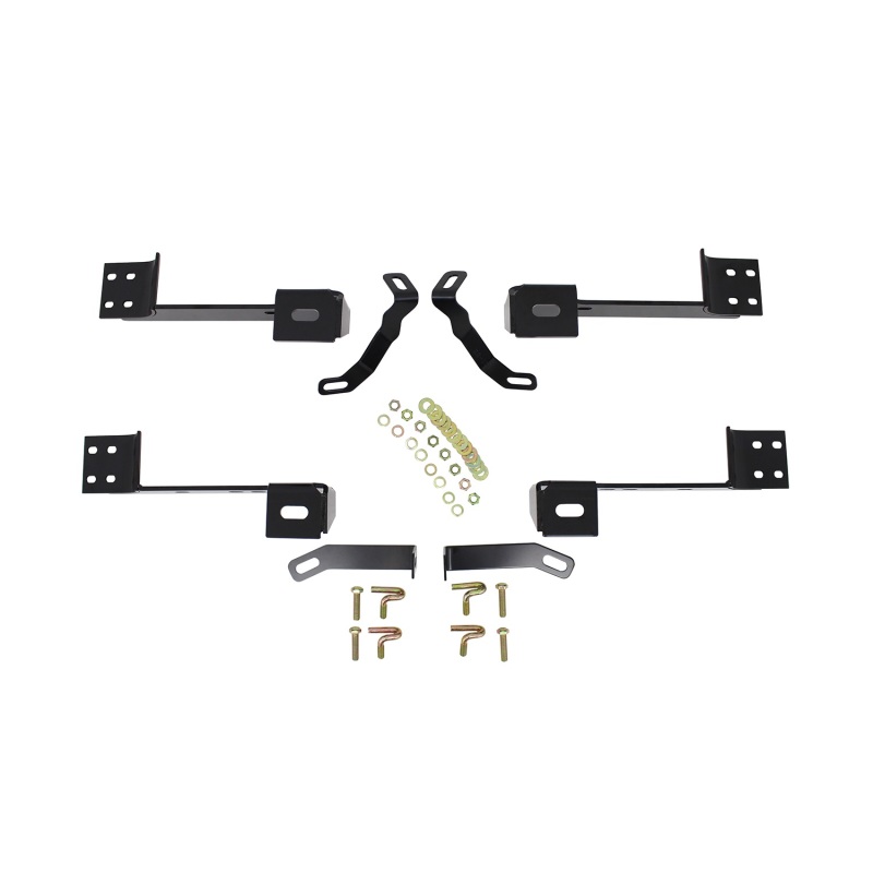 Westin 99-14 Chevy Silv 2500/3500 Reg/Ext Cab Premier Oval Nerf Step Bar Mount Kit - Blk - 22-1065