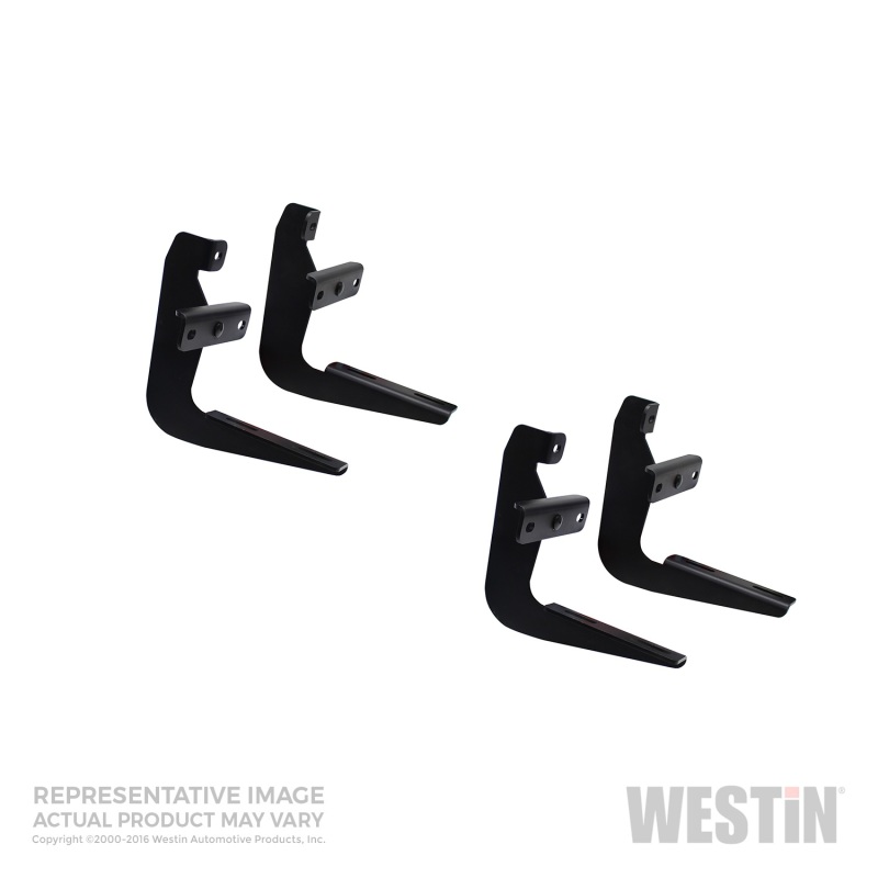 Westin 2004-2012 Ford/Lincoln F-150 Reg Cab (excl. Heritage) Running Board Mount Kit - Black - 27-1535